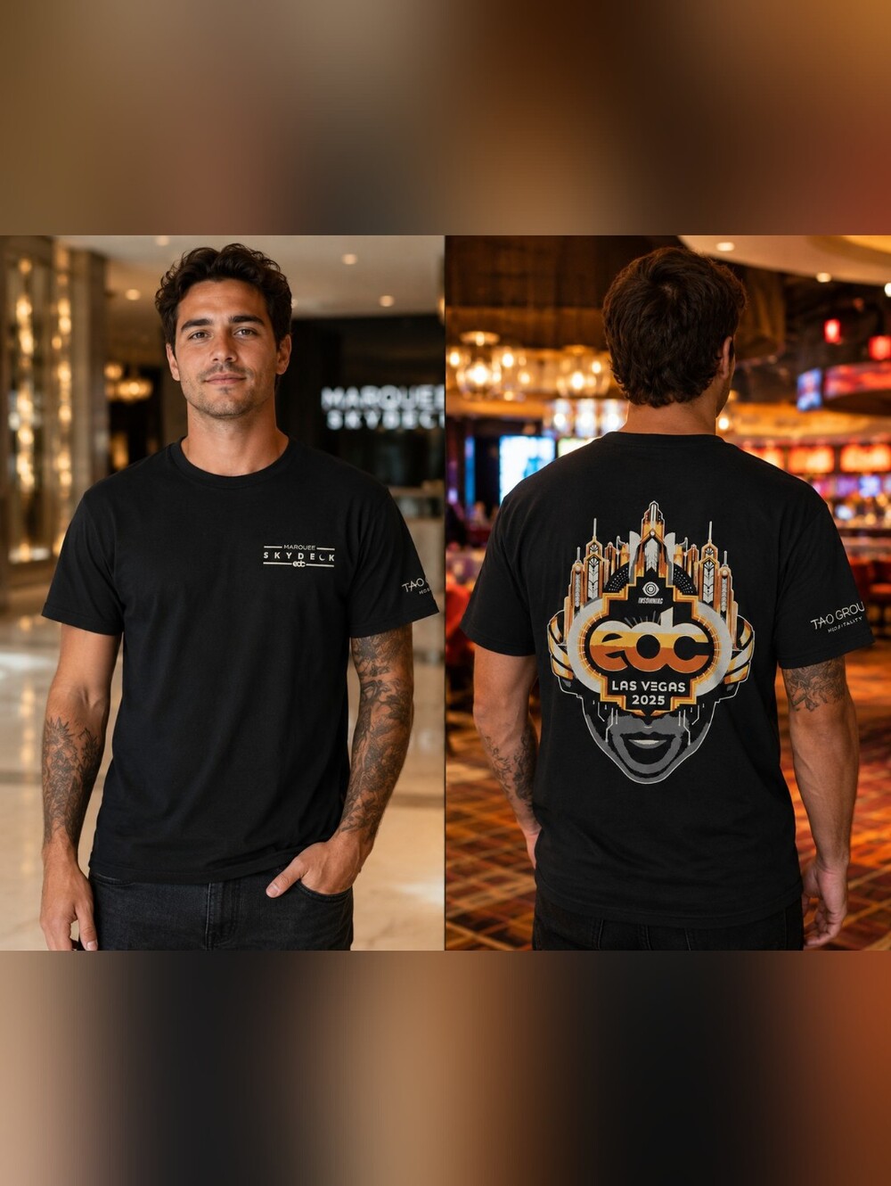 EDC Las Vegas 2024 Black Graphic Tee